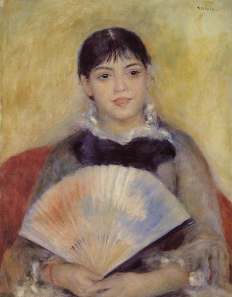 Pierre-Auguste Renoir Girl with a Fan France oil painting art